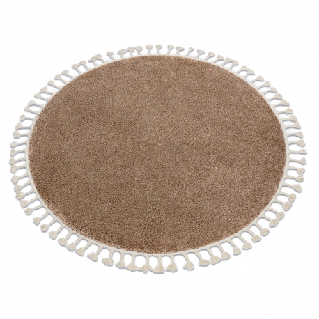 Carpet BERBER 9000 circle beige Fringe Berber Moroccan shaggy