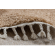 Carpet BERBER 9000 circle beige Fringe Berber Moroccan shaggy