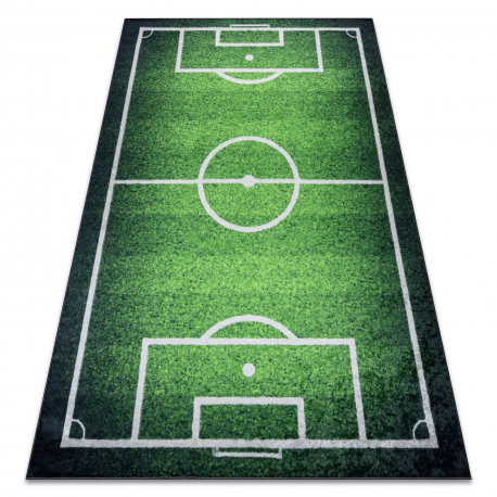Alfombra lavable BAMBINO 58690 Cancha, futbol para niños antideslizante - verde 