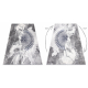 Tapijt ALLURE 5715 Abstractie - Structureel, stijlvol, glamour lichtgrijs / donkerblauw