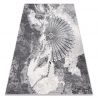 Dywan ALLURE 5715 Abstrakcja - Strukturalny, stylowy, glamour jasnoszary / biały