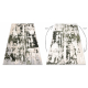 Carpet ALLURE 9428 Abstraction - Structural, stylish, glamour green / beige