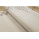 Matta ALLURE 1907 grekisk Ram - Strukturell, snygg, glamour beige