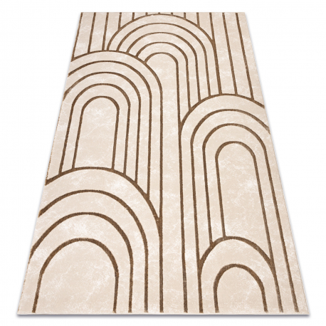 Matta ALLURE 5756 Geometrisk - Strukturell, snygg, glamour beige