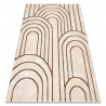 Dywan ALLURE 5756 Geometryczny - Strukturalny, stylowy, glamour beż