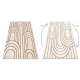 Matta ALLURE 5756 Geometrisk - Strukturell, snygg, glamour beige