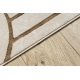 Tapis ALLURE 5756 Géométrique - Structurel, élégant, glamour beige
