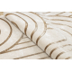 Tepih ALLURE 5756 Geometrijski - Strukturan, moderan, glamur bež