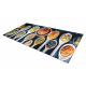 ANDRE 53240 washing carpet Spoons, spices, anti-slip - grey / beige