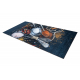 Tapis lavable ANDRE 9002 Cuillères, épices pour la cuisine, antidérapant - bleu / terre cuite