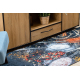 Tapis lavable ANDRE 9002 Cuillères, épices pour la cuisine, antidérapant - bleu / terre cuite