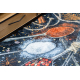 Tapis lavable ANDRE 9002 Cuillères, épices pour la cuisine, antidérapant - bleu / terre cuite
