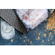 Tapis lavable ANDRE 9002 Cuillères, épices pour la cuisine, antidérapant - bleu / terre cuite