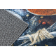 Tapis lavable ANDRE 9002 Cuillères, épices pour la cuisine, antidérapant - bleu / terre cuite