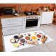 ANDRE 3343 washing carpet Spices, kitchen, anti-slip - silver / beige