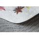 Tapis lavable ANDRE 3343 Épices, pour la cuisine, antidérapant - argent / beige