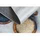 ANDRE 3343 washing carpet Spices, kitchen, anti-slip - silver / beige