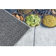 ANDRE 33200 washing carpet Spices, kitchen, anti-slip - silver / beige