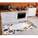 ANDRE 33580 washing carpet Spices, vegetables kitchen, anti-slip - silver / green 