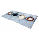 Tapis lavable ANDRE 33300 Café, pour la cuisine, antidérapant - gris / marron