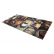ANDRE 50090 covor lavabil Cafea bucatarie, anti-alunecare - maro