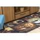Tapis lavable ANDRE 50090 Café, pour la cuisine, antidérapant - marron