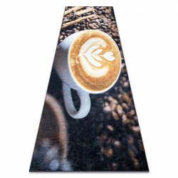 ANDRE 33210 tapijt wasbaar Koffie, keuken, antislip - bruin