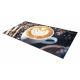 Tapis lavable ANDRE 33210 Café, pour la cuisine, antidérapant - marron