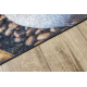 ANDRE 33210 washing carpet Coffee, kitchen, anti-slip - brown