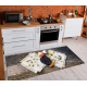 Tappeto lavabile ANDRE 29040 Spezie, per la cucina, antiscivolo - marrone / beige