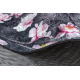 ANDRE 28170 Waschteppich Blumen Anti-Rutsch - grau / rosa
