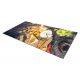 ANDRE 9009 washing carpet Snacks kitchen anti-slip - brown / yellow