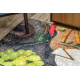 ANDRE 9009 washing carpet Snacks kitchen anti-slip - brown / yellow