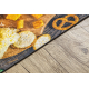 ANDRE 9009 washing carpet Snacks kitchen anti-slip - brown / yellow