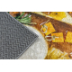 ANDRE 9009 washing carpet Snacks kitchen anti-slip - brown / yellow