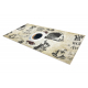 Alfombra lavable ANDRE 2835 Café, para la cocina, antideslizante - verde / marrón