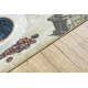 Alfombra lavable ANDRE 2835 Café, para la cocina, antideslizante - verde / marrón
