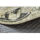 Tapis lavable ANDRE 2835 Café, pour la cuisine, antidérapant - vert / marron