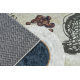 ANDRE 2835 washing carpet Coffee, kitchen, anti-slip - green / brown