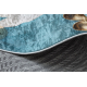 ANDRE 33220 πλύσιμο χαλί Κουτάλια, κουζίνα, αντιολισθητικό - μπλε / χρυσός