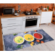 Tappeto lavabile ANDRE 33290 Salse per la cucina antiscivolo - grigio / giallo