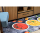 ANDRE 33290 washing carpet Sauces kitchen anti-slip - grey / yellow