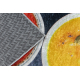 ANDRE 33290 washing carpet Sauces kitchen anti-slip - grey / yellow