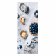 ANDRE 33570 covor lavabil Cupcake-uri, bucatarie, anti-alunecare - argint / bej