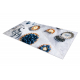 ANDRE 33570 covor lavabil Cupcake-uri, bucatarie, anti-alunecare - argint / bej