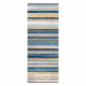 ANDRE 35950 covor lavabil Linii, geometric anti-alunecare - albastru / galben