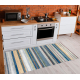 ANDRE 35950 washing carpet Lines, geometric anti-slip - blue / yellow
