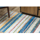 ANDRE 35950 covor lavabil Linii, geometric anti-alunecare - albastru / galben