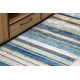 Tapis lavable ANDRE 35950 Lignes, géométrique antidérapant - bleu / jaune