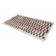 ANDRE 43780 washing carpet Geometric anti-slip - beige / terracotta